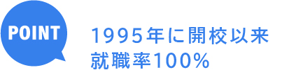 阪奈リハなら 1995年に開校以来就職率100％